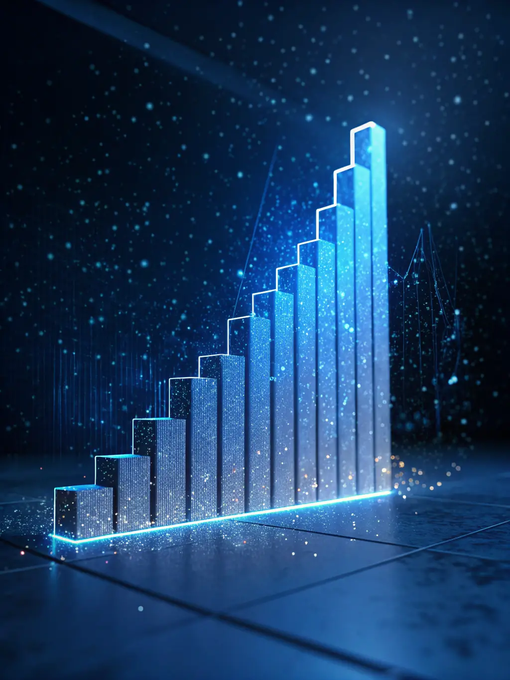 A graph showing increasing media mentions and positive sentiment, representing the impact of strategic PR campaigns.