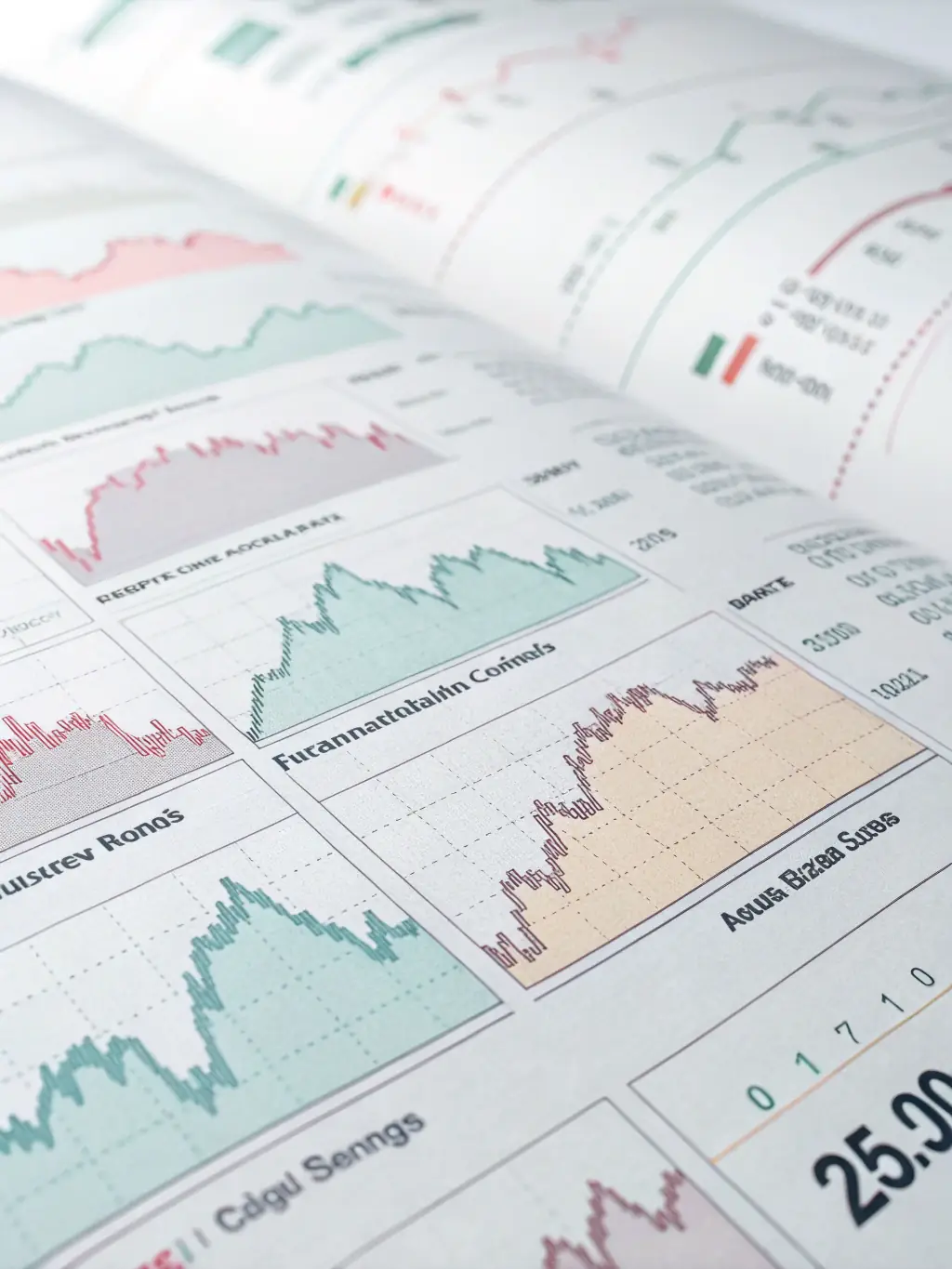 An image depicting a detailed stock market analysis chart with upward trending arrows, representing growth and positive investment outcomes for clients.